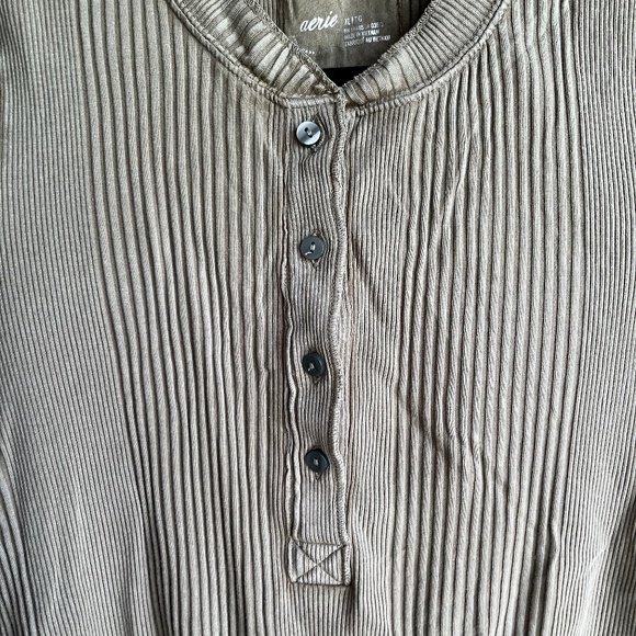 Aerie Long Sleeve Henley - Picture 1 of 4